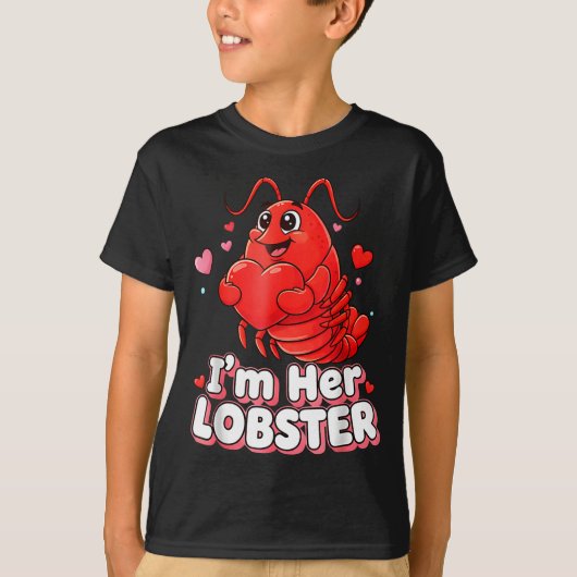 I'm Her Lobster Matching Couple Valentine's Day Wo Tシャツ (正面)