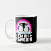 I'm Her Penguin Matching Couple Valentine Love Hea コーヒーマグカップ (左)