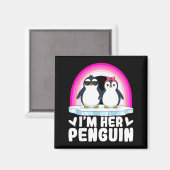 I'm Her Penguin Matching Couple Valentine Love Hea マグネット (正面/裏面)