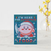I'm Here For Christmas Food  カード (黄色い花)