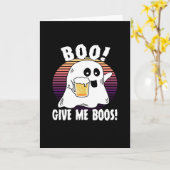 Im Here For The Boos - Funny Halloween カード (黄色い花)