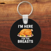 I'm Here For The Breasts, Funny Thanksgiving Turke キーホルダー (正面)