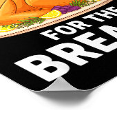 I'm Here For The Breasts, Funny Thanksgiving Turke ポスター (角)