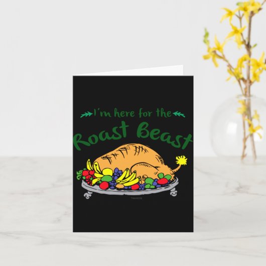 Im Here For The Roast Quote  カード (黄色い花)
