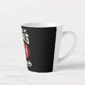 I'm Here For The Snacks And Commercials Football カフェラテマグ (右)