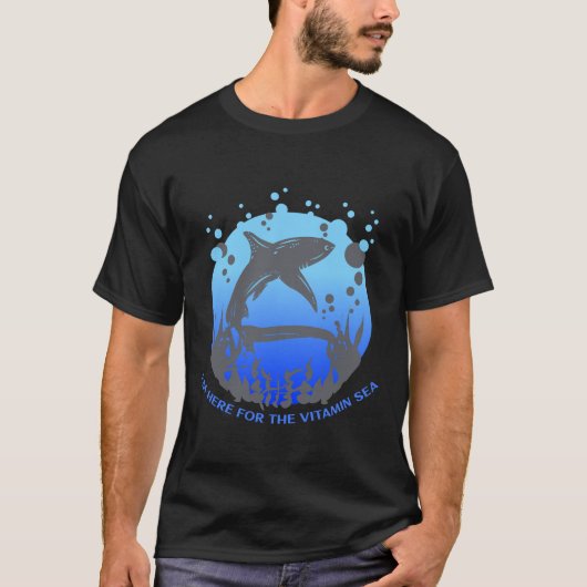 I'M HERE FOR THE VITAMIN SEA Tシャツ (正面)