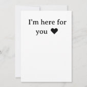 "I'm Here For You" Inspirational Support & Friends 招待状 (裏面)