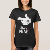 I'm Hers She's Mine Pair Couple  LGBTQ Tシャツ (正面)