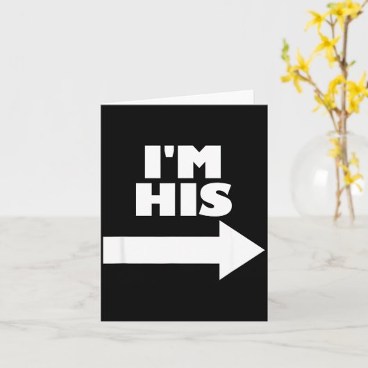 I'm His Arrow Inting Right Matching Couple I'm His カード (黄色い花)