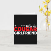 I'm His Cougar Girlfriend Funny Matching Couples Q カード (黄色い花)