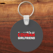 I'm His Cougar Girlfriend Funny Matching Couples Q キーホルダー (正面)