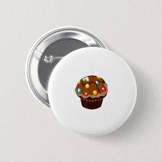 Im His Cupcake Im Her Studmuffin Valentine Matchin 缶バッジ (正面&裏面)