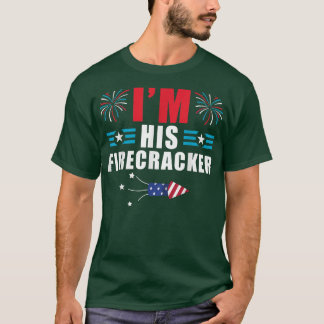 Im His Firecracker Funny Family Matching Couple 4t Tシャツ