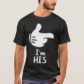 I'm His He's Mine Pair Couple  LGBTQ Tシャツ (正面)