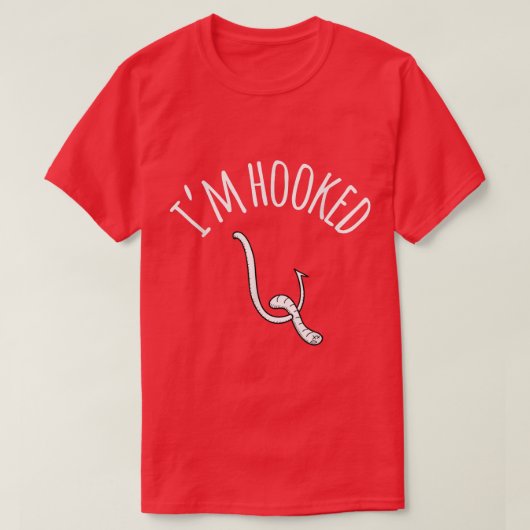 Im Hooked Fishing 2037 Tシャツ (デザイン正面)