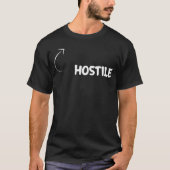 Im Hostile Funny Personality Character Reference b Tシャツ (正面)