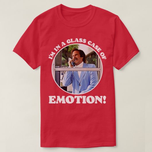 Im in a Glass Case of Emotion （ガラスのケースに入る） Tシャツ (デザイン正面)
