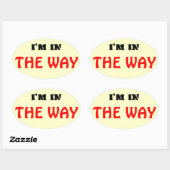 I'm in "The Way" キリスト教 楕円形シール (シート)