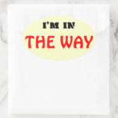 I'm in "The Way" キリスト教 楕円形シール (バッグ)