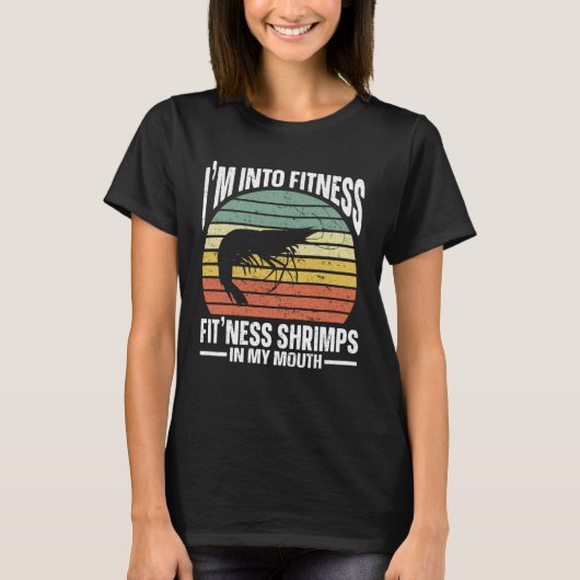 Im Into Fitness Fit ness Shrimps In My Mouth Seafo Tシャツ (正面)