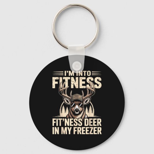 Im Into Fitness Fit'ness My Deer Zer Funny Hunting キーホルダー (正面)