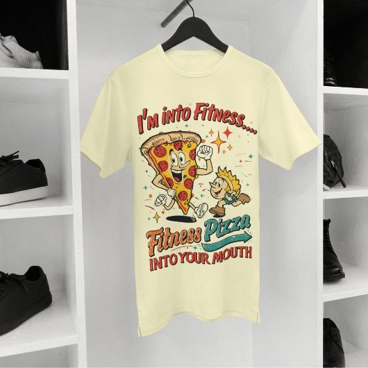 I'm Into Fitness Fit'ness Pizza In My Mouth トライブレンドTシャツ