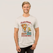 I'm Into Fitness Fit'ness Pizza In My Mouth トライブレンドTシャツ (正面全面)