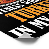 I'm Into Fitness Turkey In My Mouth Funny Thanksgi ポスター (角)