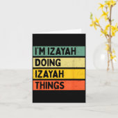 I'm Izayah Doing Izayah Things Funny D Quote  カード (黄色い花)