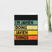 I'm Javien Doing Javien Things Funny D Quote  カード (正面)