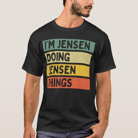 Im Jensen Doing Jensenhings Funny Personalized Quo Tシャツ (正面)