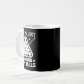 Im Just リラックス Breaking Your - Billiards Pool Play コーヒーマグカップ (正面左)