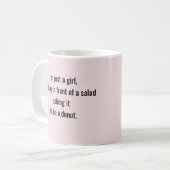 "I'm Just a Girl" 冗談の引用 コーヒーマグカップ (正面左)