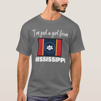 Im just a girl from Mississippi State pride design Tシャツ