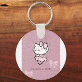 I'm just a girl key chain キーホルダー (正面)