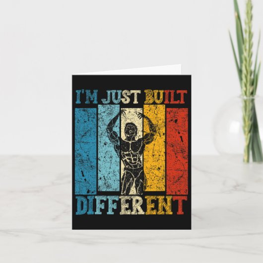 I'm Just Built Different - Fitness Bodybuilding Gy カード (正面)