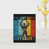 I'm Just Built Different - Fitness Bodybuilding Gy カード (黄色い花)