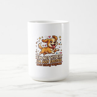 I'm Just Excited About Everything | Cute Puppy Gif コーヒーマグカップ