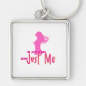 im just girl キーホルダー (正面)