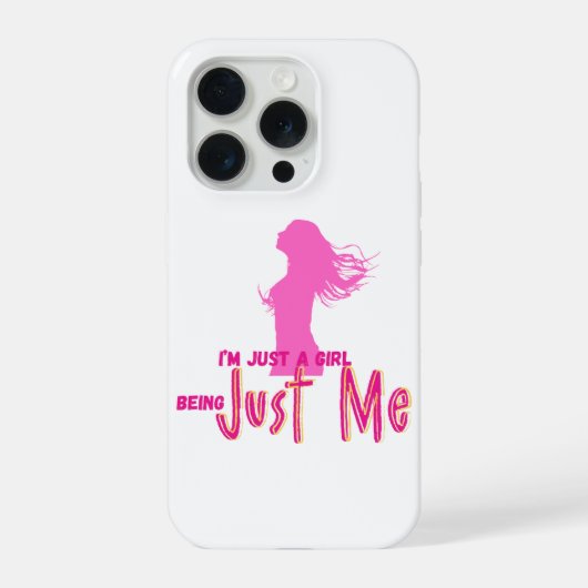 im just girl iPhoneケース (裏面)