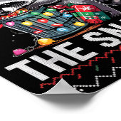 I'm Just Here For Snacks Raccoon Christmas Kids To ポスター (角)