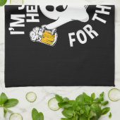  I'm Just Here For The Boos  キッチンタオル (折り畳み)