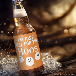 I'm Just Here for the Boos – 面白いハロウィーンパーティー ビールラベル