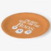 I'm Just Here for the Boos – 面白いハロウィーンパーティー ペーパープレート (アングル)