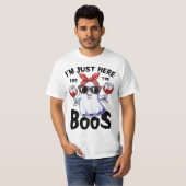 I'm Just Here For The Boos Funny Halloween Ghost C Tシャツ (正面フル)