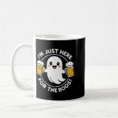 I'm Just Here For The Boos Funny Halloween Ghost M コーヒーマグカップ (左)