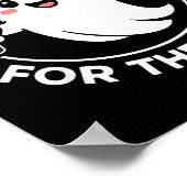 I'm Just Here For The Boos Funny Halloween Ghost M ポスター (角)