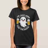 I'm Just Here For The Boos Funny Halloween Ghost M Tシャツ (正面)