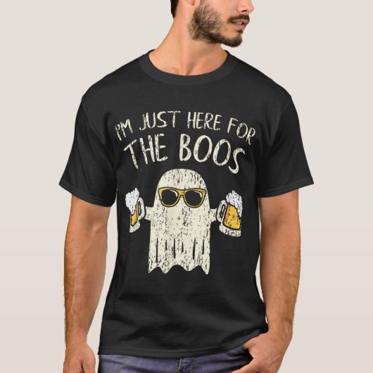  Im Just Here For The Boos Gift Halloween Ghost  Tシャツ (正面)