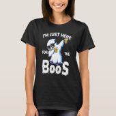 I'm Just Here For The Boos Halloween Ghost Cute Co Tシャツ (正面)